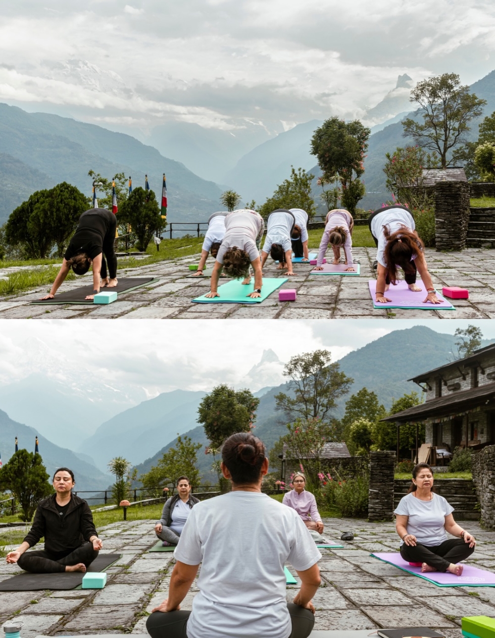 Meditation Session In The Himalayas