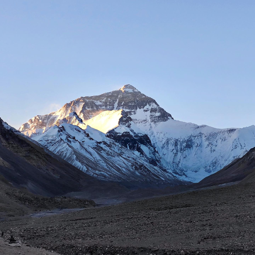 Everest Seen From North Everest Base Camp In Tibet