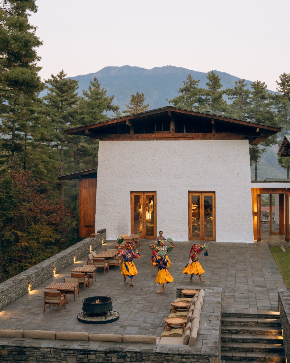 Cultural Performance At Amankora Thimphu