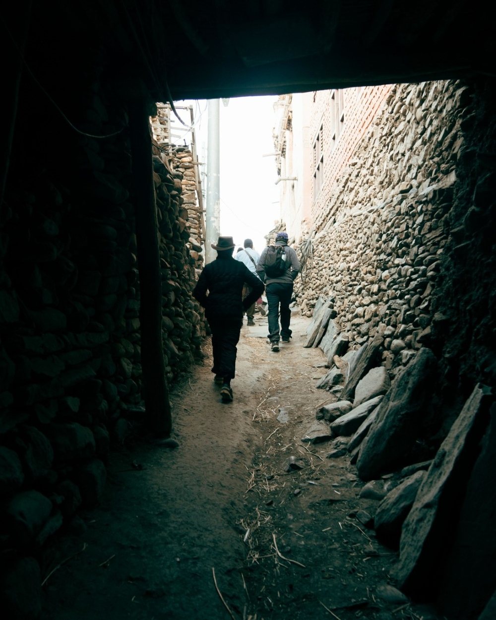 Narrow Street In Mustang
