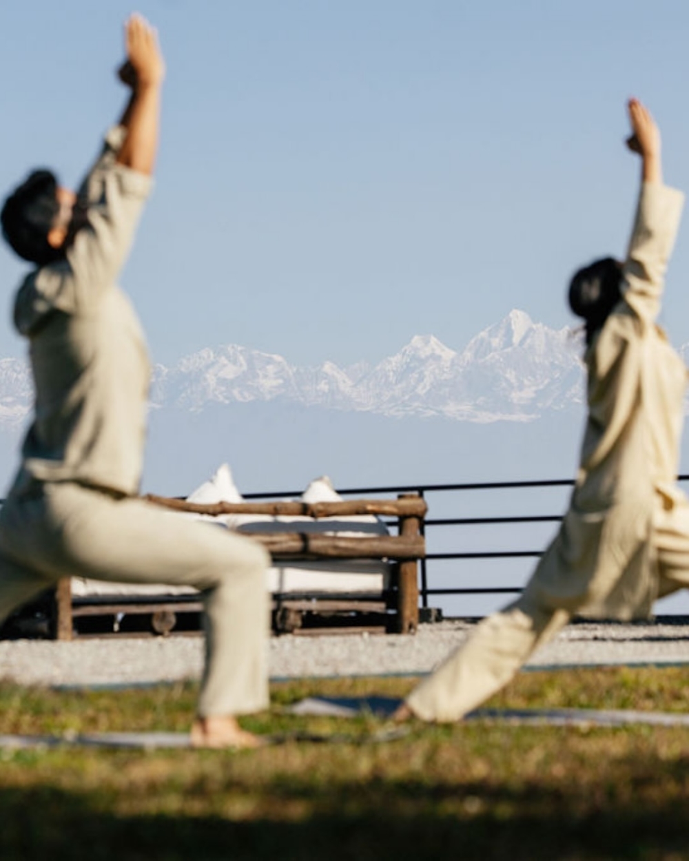 Visitors Doing Yoga