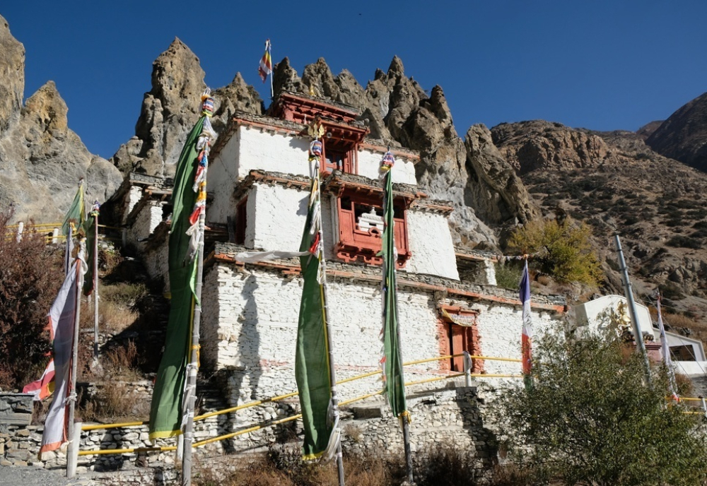 Bhraka Monastery In Manang