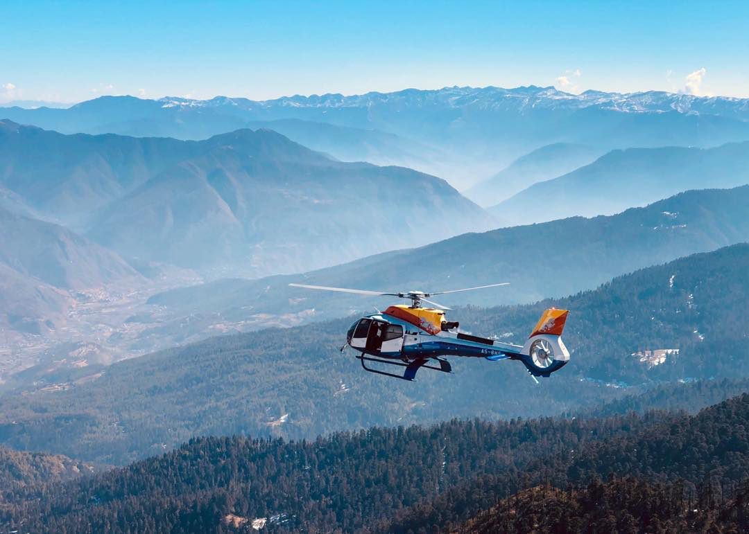 Heli Ride In Bhutan